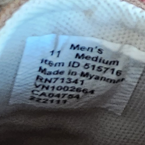 NWOB L.L. Bean Men's Tan/Brown Canvas Sneakers/Tennis Shoes W/ Red Accents Sz 11 - Picture 5 of 6